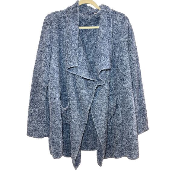 Soft Surroundings Jackets & Blazers - Soft Surroundings HUGS ultra soft cardigan jacket teddy/soft/ ice blue